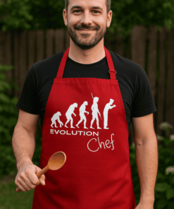 Vicces kötény evolution chef