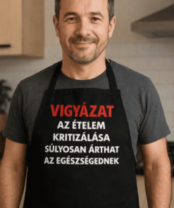 Vicces kötény vigyázat az ételem kritizálása árthat