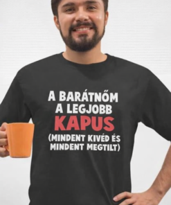 Vicces póló a barátnőm a legjobb kapus