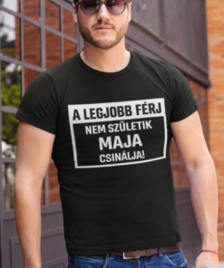 Vicces póló a legjobb férj egyedi névvel