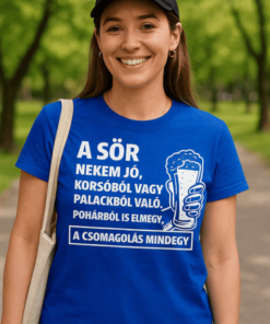 Vicces póló a sör nekem jó