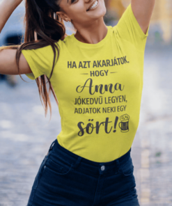 Vicces póló adjatok neki sört egyedi névvel