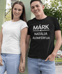 Vicces póló álomférfi egyedi névvel