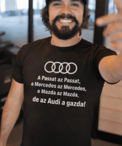 Vicces póló Audi a gazda