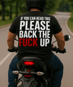 Vicces póló back the fuck up