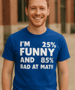 Vicces póló bad at math