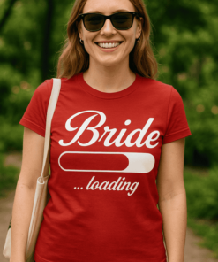 Vicces póló Bride loading