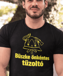Vicces póló büszke önkéntes tűzoltó
