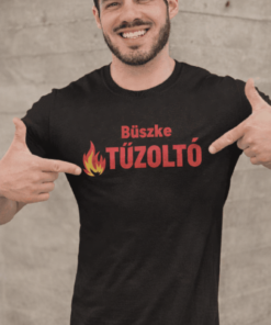 Vicces póló büszke tűzoltó
