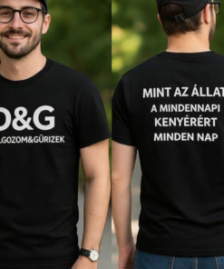 Vicces póló D&G dolgozom gürizek