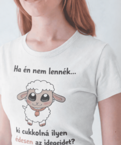 Vicces póló édesen cukkoló bárány