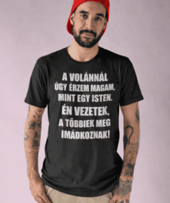 Vicces póló én vezetek ők imádkoznak