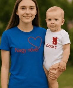 Vicces póló és body szett nagy nővér kisöcs