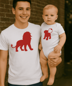 Vicces póló és body szett oroszlán