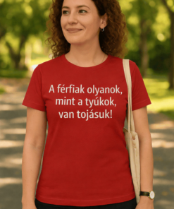 Vicces póló férfiak olyanok mint a tyúkok
