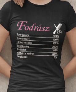 Vicces póló fodrász szorgalom