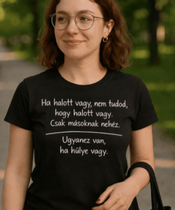 Vicces póló ha hülye vagy nem tudod
