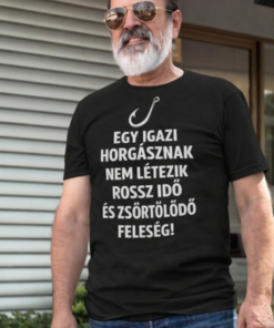 Vicces póló igazi horgásznak