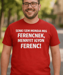 Vicces póló ivós egyedi névvel