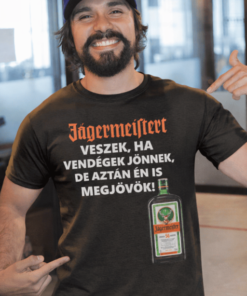 Vicces póló Jägermeistert veszek