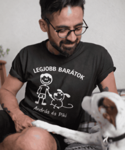 Vicces póló legjobb barátok választható névvel