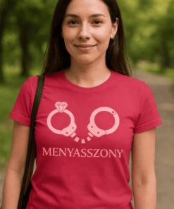 BIZTONSÁGI NŐI KARPEREC, NEMYASSZONY felirattal, divatos kiegészítő.