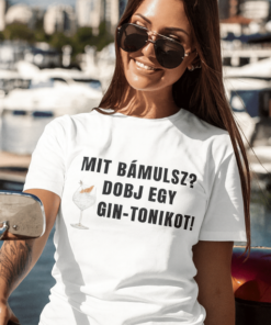 Vicces póló mit bámulsz gin tonik