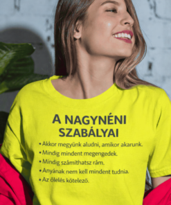 Vicces póló nagynéni szabályai