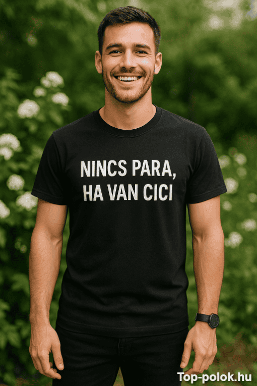 Vicces póló nincs para ha van cici