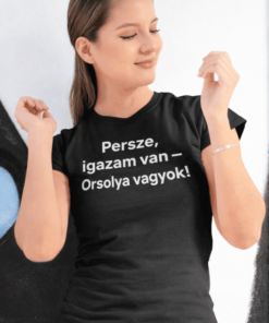 Vicces póló persze igazam van egyedi névvel