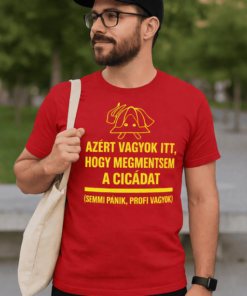 Vicces póló profi cicamentő