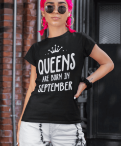 Vicces póló Queens are born in hónap