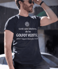 Vicces póló senki sem tökéletes Golf