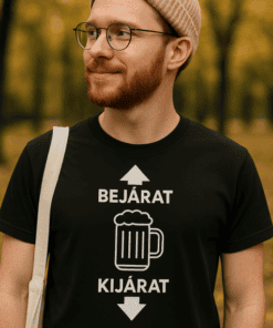 Búcsúzó férfi a parkban, őszi hangulat, barátságos és laza stílus, szabadban, természetes fényben.