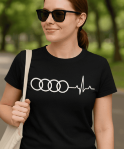 Vicces póló szívdobogás I love Audi