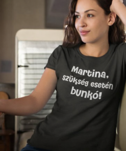 Vicces póló szükség esetén bunkó