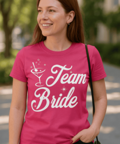 Vicces póló Team Bride pohár