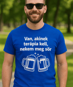 Vicces póló terápia helyett sör