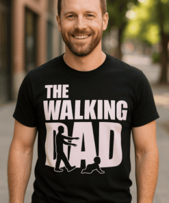 Vicces póló The Walking Dad