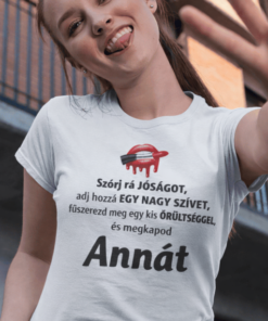 Vicces póló tökéletes recept egyedi névvel