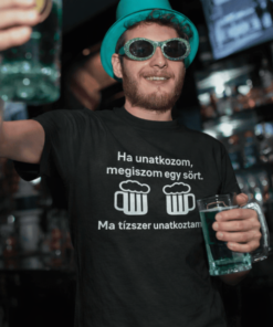 Vicces póló unatkozom iszom egy sört