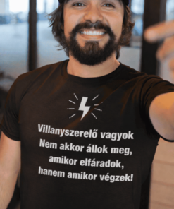 Vicces póló Villanyszerelő