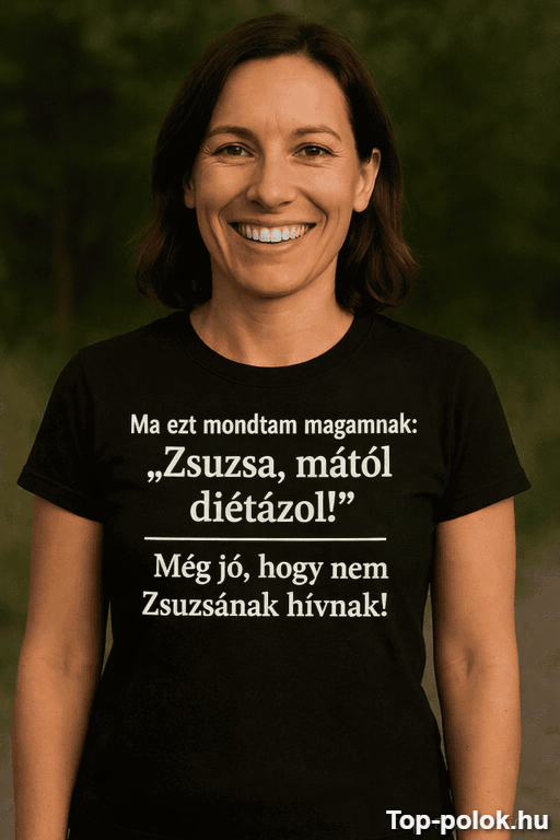 Vicces póló mától diétázol egyedi névvel