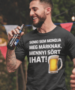 Vicces sörös póló egyedi névvel