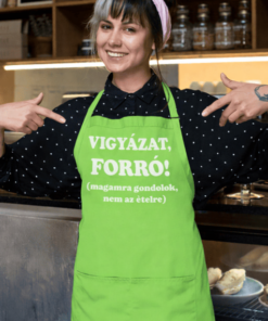 Vicces kötény vigyázat forró